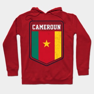 Cameroun // Vintage Look Flag Design Hoodie